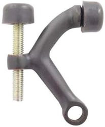 Emtek 2241US15 2241 2-3/8" Height Solid Brass Hinge Pivot Stop, Satin Nickel