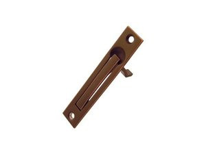 Emtek 2221US26 2221 4" Height Solid Brass Edge Pull for Sliding Doors, Polished Chrome