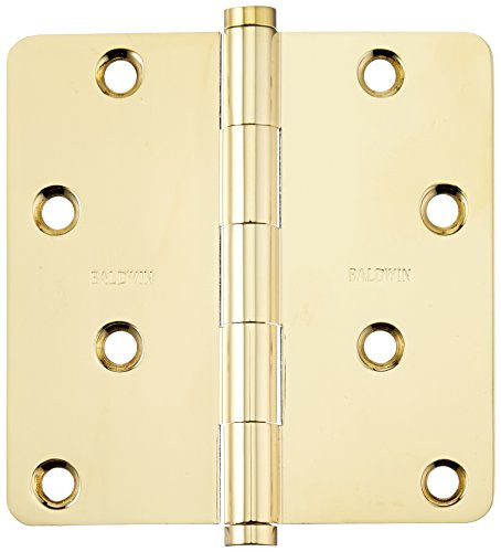 Baldwin 1440003I  Radius Mortise Hinge, Lifetime Brass