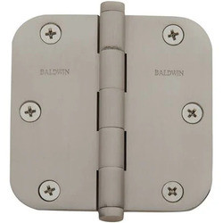 Baldwin 1135402I  Radius Mortise Hinge, Distressed Oil Rubbed Bronze