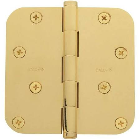 Baldwin 1140003I  Radius Mortise Hinge, Lifetime Brass