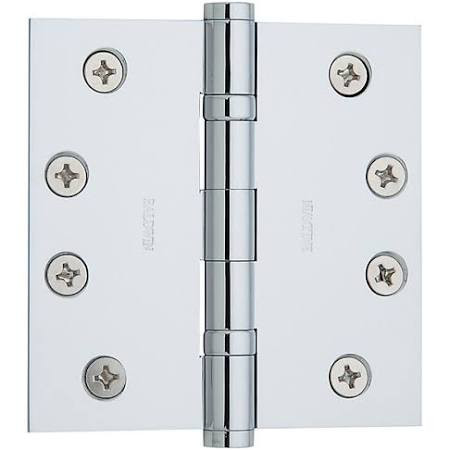 Baldwin 1041260I  Square Ball Bearing Mortise Hinge, Bright Chrome