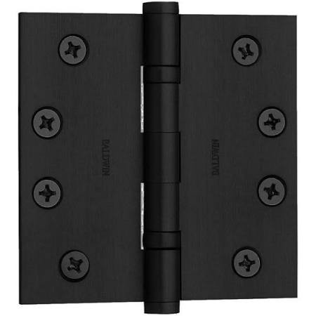 Baldwin 1041190INRP  Non Removable Pin Square Ball Bearing Mortise Hinge, Black