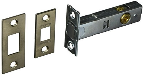 Baldwin 0413056LTP  Mortise Door Bolt Less Turn Piece, Lifetime Satin Nickel