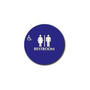 Cal-Royal UCHS10 CAL UHCS-10 UNISEX SIGN BLUE RAISED BRAILLE HANDICAP