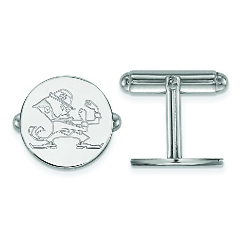LogoArt SS054UND Sterling Silver University Of Notre Dame Cuff Link.
