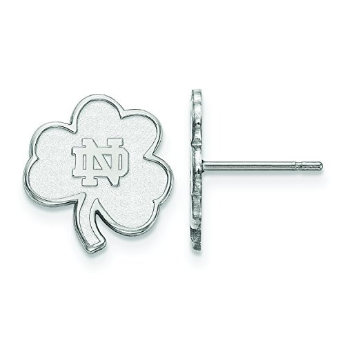 LogoArt SS065UND Sterling Silver University Of Notre Dame Extra Small Post Earrings.