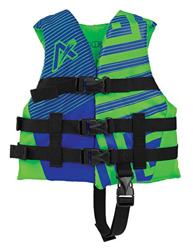 Airhead 5350125 Trend Boys Closed Side Life Vest-Child-Blue/Green