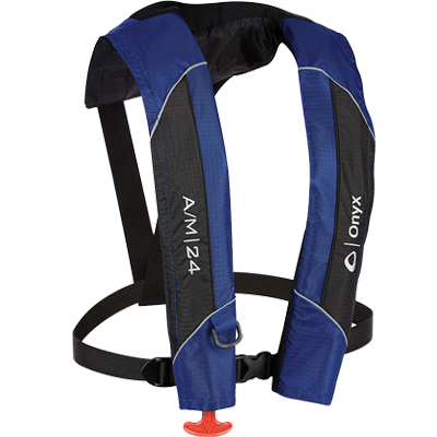 FTHR VEST INFL A/M24 BLUE UNIVFull Throttle 132000-500-004-15