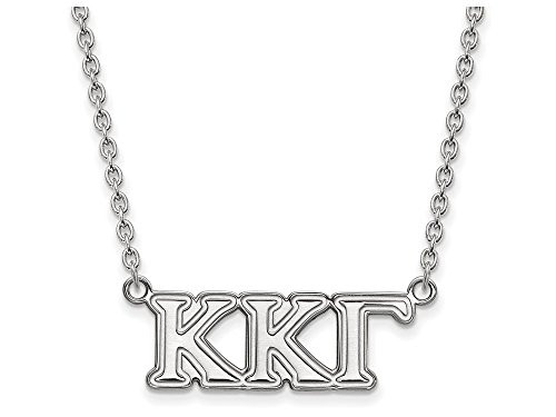 LogoArt SS007KKG-18 Sterling Silver LogoArt Kappa Kappa Gamma Medium Pend w/Necklace