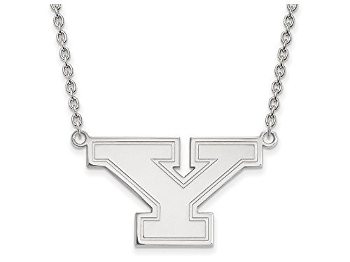 LogoArt SS009YSU-18 Sterling Silver LogoArt Youngstown State University Large Pendant w/Necklac