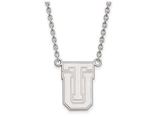 LogoArt SS009UTL-18 Sterling Silver LogoArt The University of Tulsa Large Pendant w/Necklace