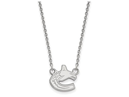 LogoArt SS007CUC-18 Vancouver Canucks Small (1/2 Inch) Pendant w/ Necklace (Sterling Silver)