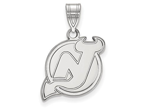 LogoArt SS003DVL New Jersey Devils Medium (5/8 Inch) Pendant (Sterling Silver)