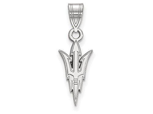 LogoArt SS003AZS Sterling Silver LogoArt Arizona State University Medium Pendant