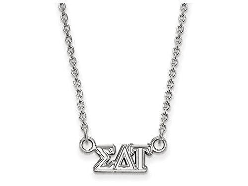 Sororities SS006SDT-18 Sterling Silver LogoArt Sigma Delta Tau XS Pend w/Necklace