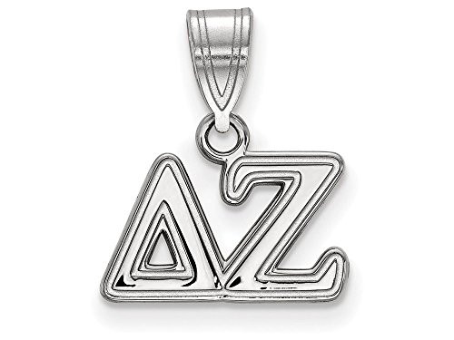 Sororities SS003DZ Sterling Silver LogoArt Delta Zeta Medium Pendant
