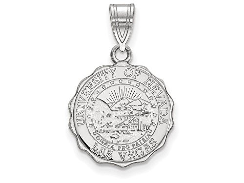 LogoArt SS007UNL UNLV Medium (5/8 Inch) Crest Pendant (Sterling Sliver)