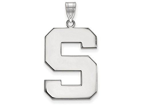 LogoArt SS005MIS Michigan State Extra Large (1 Inch) Pendant (Sterling Silver)
