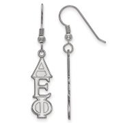 Sororities SS004AEP Sterling Silver LogoArt Alpha Epsilon Phi Dangle Medium Earringss