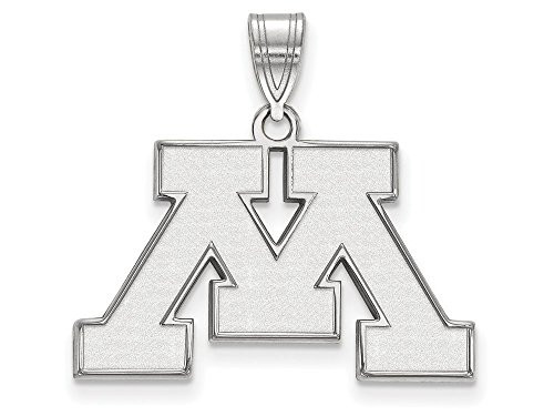 LogoArt SS003UMN Sterling Silver LogoArt University of Minnesota Medium Pendant