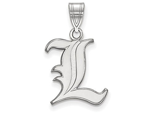 LogoArt SS003UL Sterling Silver LogoArt University of Louisville Medium Pendant