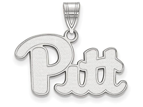 LogoArt SS003UPI Sterling Silver LogoArt University of Pittsburgh Medium Pendant