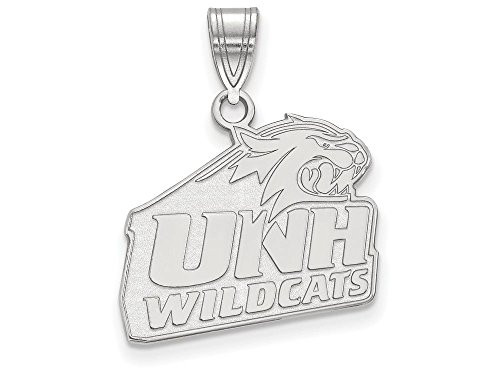 LogoArt SS003UNH Sterling Silver University Of New Hampshire Medium Pendant w/Chain