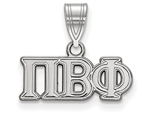 Sororities SS003PBP Sterling Silver LogoArt Pi Beta Phi Medium Pendan