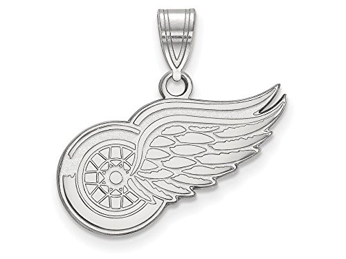 LogoArt SS003RWI Detroit Red Wings Medium (5/8 Inch) Pendant (Sterling Silver)