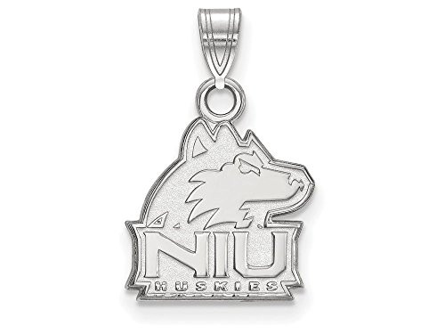 LogoArt SS002NIU Northern Illinois Small (1/2 Inch) Pendant (Sterling Sliver)