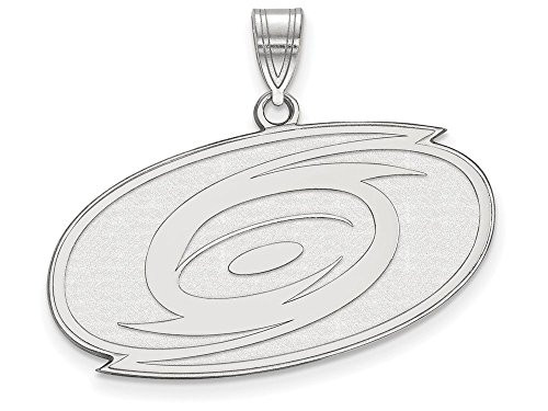 LogoArt SS002HUR Carolina Hurricanes Large (3/4 Inch) Pendant (Sterling Silver)