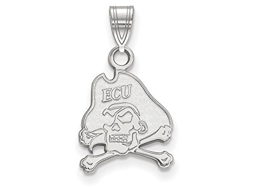 LogoArt SS002ECU Sterling Silver LogoArt East Carolina University Small Pendant