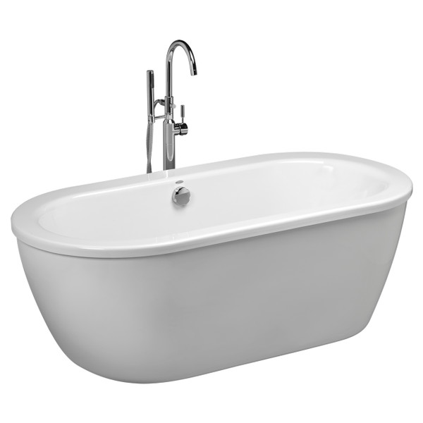 American Standard Cadet Cadet Free Standing Tub W/Sn Drain/Ovrfl Arctic American Standard 2764014M204011