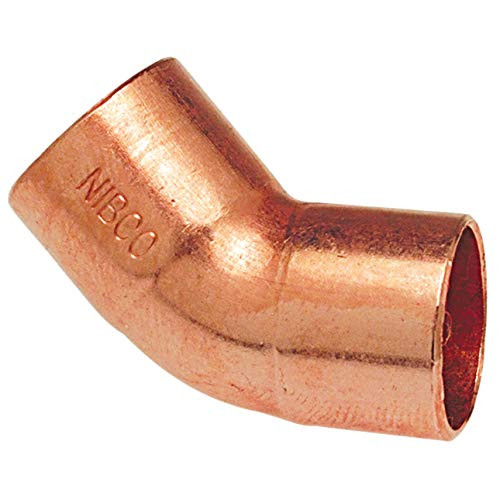 NIBCO 5/8" C x C, Copper 45 Deg Elbow Nibco 60658 NIBCO 5/8" C x C, Copper 45 D