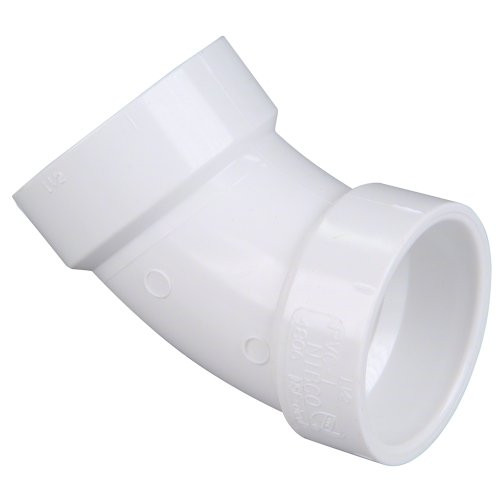 "Nibco" 48063 NIBCO 4806 Series PVC DWV Pipe Fitting, 45 Degree Elbow, 3" Hub