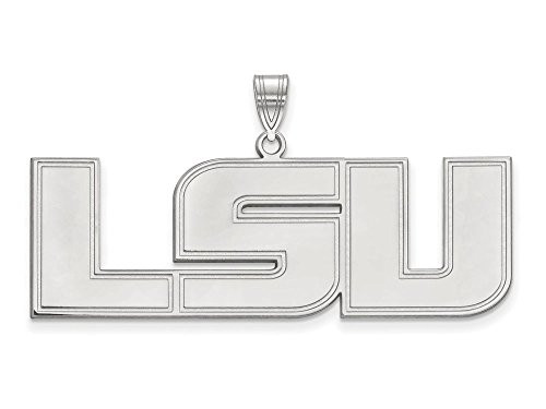 LogoArt SS084LSU Sterling Silver LogoArt Louisiana State University XL Pendant
