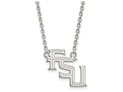 LogoArt SS067FSU-18 Sterling Silver LogoArt Florida State University Large Pendant w/Necklace