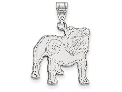 LogoArt SS061UGA Sterling Silver LogoArt University of Georgia Large Pendant