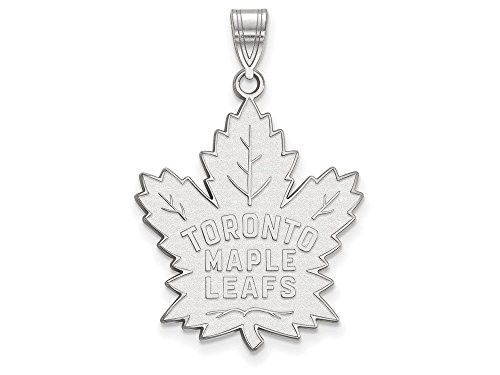 LogoArt SS035MLE Toronto Maple Leafs Extra Large (1 Inch) Pendant (Sterling Silver)