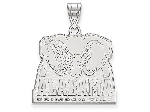 LogoArt SS063UAL Sterling Silver LogoArt University of Alabama Large Pendant