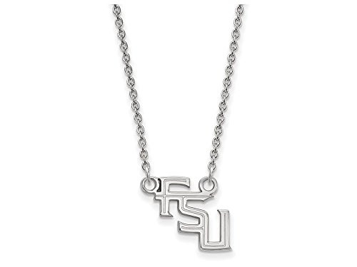 LogoArt SS066FSU-18 Sterling Silver LogoArt Florida State University Small Pendant w/Necklace
