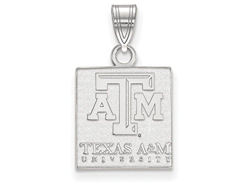 LogoArt SS066TAM Sterling Silver LogoArt Texas A&M University Small Pendant