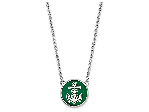 LogoArt SS043ALS-18 Alpha Sigma Tau Small Enameled Pendant w/Chain 18 Inch Chain