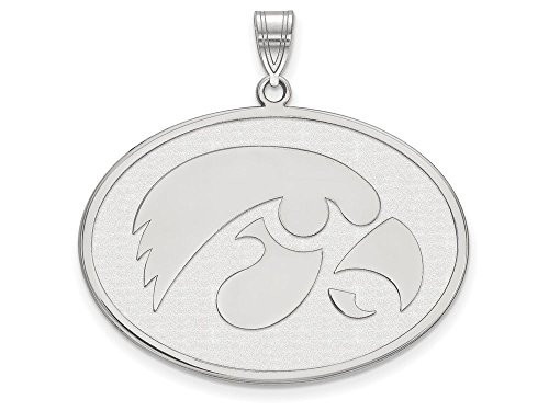 LogoArt SS047UIA Sterling Silver LogoArt University of Iowa XL Pendant