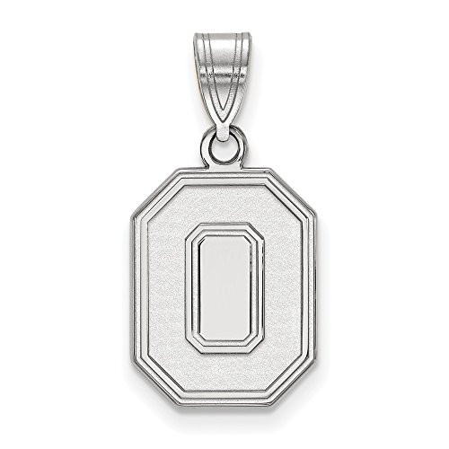 LogoArt SS046OSU Ohio State Medium (5/8 Inch) Pendant (Sterling Silver).