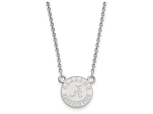 LogoArt SS054UAL-18 Sterling Silver LogoArt University of Alabama Small Pendant w/Necklace