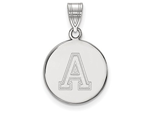 LogoArt SS042USMA Sterling Silver LogoArt U.S. Military Academy Medium Disc Pendant