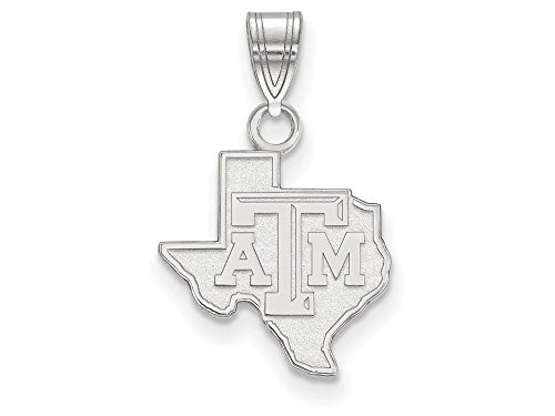 LogoArt SS041TAM Sterling Silver LogoArt Texas A&M University Small Pendant