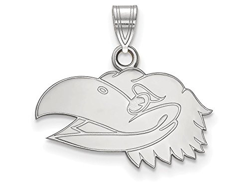 LogoArt SS040UKS Kansas Small (1/2 Inch) Pendant (Sterling Silver)